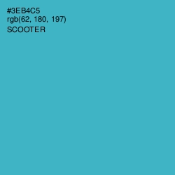 #3EB4C5 - Scooter Color Image