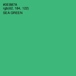 #3EB87A - Sea Green Color Image