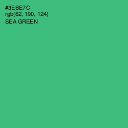 #3EBE7C - Sea Green Color Image