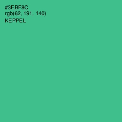 #3EBF8C - Keppel Color Image