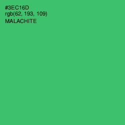 #3EC16D - Malachite Color Image