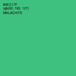 #3EC17F - Malachite Color Image