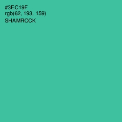 #3EC19F - Shamrock Color Image