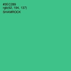 #3EC289 - Shamrock Color Image