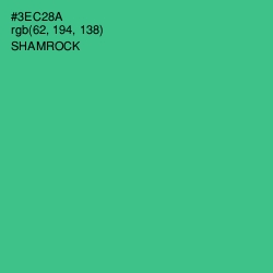 #3EC28A - Shamrock Color Image