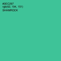 #3EC297 - Shamrock Color Image