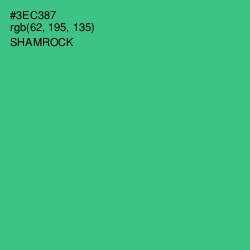 #3EC387 - Shamrock Color Image
