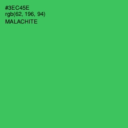 #3EC45E - Malachite Color Image