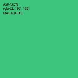 #3EC57D - Malachite Color Image