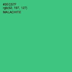 #3EC57F - Malachite Color Image