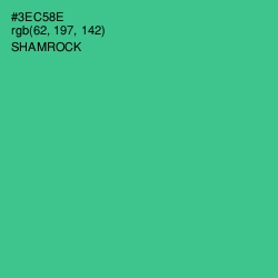 #3EC58E - Shamrock Color Image