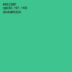 #3EC58F - Shamrock Color Image