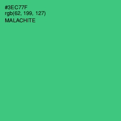 #3EC77F - Malachite Color Image