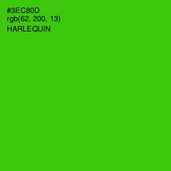 #3EC80D - Harlequin Color Image