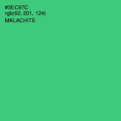 #3EC97C - Malachite Color Image