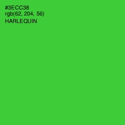 #3ECC38 - Harlequin Color Image