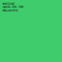 #3ECC6C - Malachite Color Image