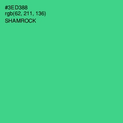 #3ED388 - Shamrock Color Image