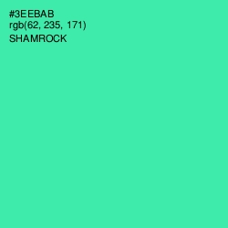 #3EEBAB - Shamrock Color Image