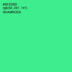 #3EED8D - Shamrock Color Image