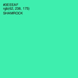 #3EEEAF - Shamrock Color Image