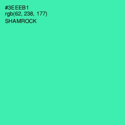 #3EEEB1 - Shamrock Color Image