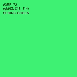 #3EF172 - Spring Green Color Image