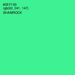 #3EF193 - Shamrock Color Image