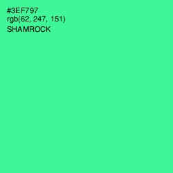 #3EF797 - Shamrock Color Image