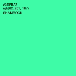 #3EFBA7 - Shamrock Color Image