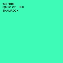 #3EFBB8 - Shamrock Color Image