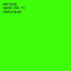 #3EFD0B - Harlequin Color Image