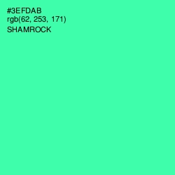 #3EFDAB - Shamrock Color Image