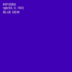 #3F00B6 - Blue Gem Color Image