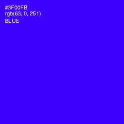 #3F00FB - Blue Color Image