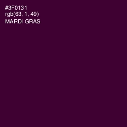 #3F0131 - Mardi Gras Color Image