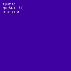 #3F01A1 - Blue Gem Color Image