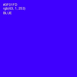 #3F01FD - Blue Color Image