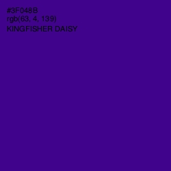 #3F048B - Kingfisher Daisy Color Image