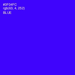 #3F04FC - Blue Color Image