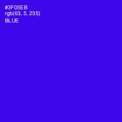 #3F05EB - Blue Color Image