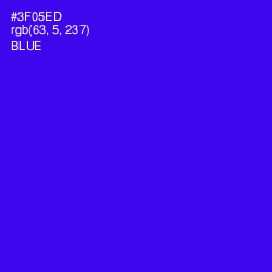 #3F05ED - Blue Color Image