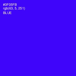 #3F05FB - Blue Color Image