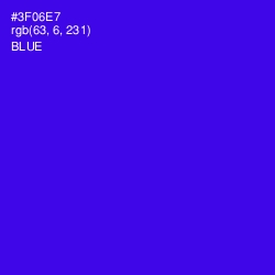 #3F06E7 - Blue Color Image