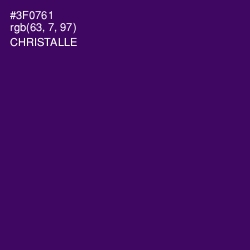 #3F0761 - Christalle Color Image