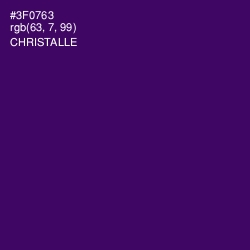 #3F0763 - Christalle Color Image