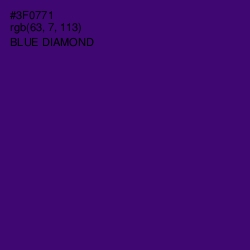 #3F0771 - Blue Diamond Color Image