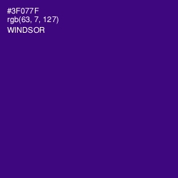 #3F077F - Windsor Color Image