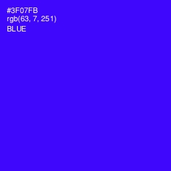 #3F07FB - Blue Color Image