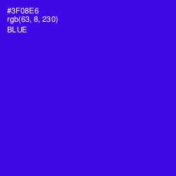 #3F08E6 - Blue Color Image